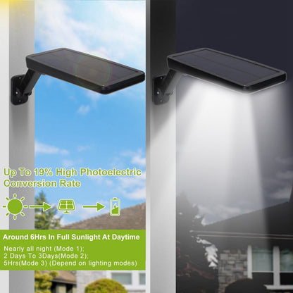 Skorter | 60LEDs Solar PIR Motion Sensor Remote Control Wireless Lamp