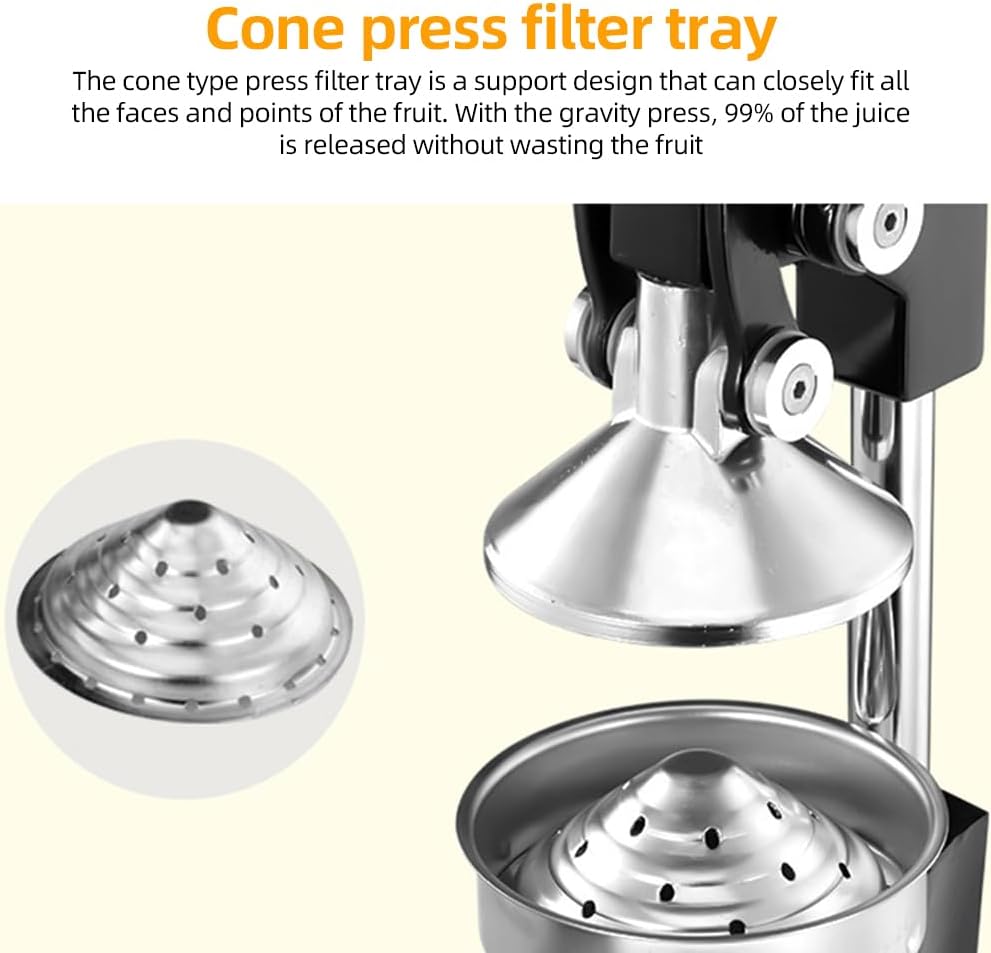 Skorter | Cast-Iron Hand Press Juicer with 99% Extraction and Stainless Steel Build – Orvado