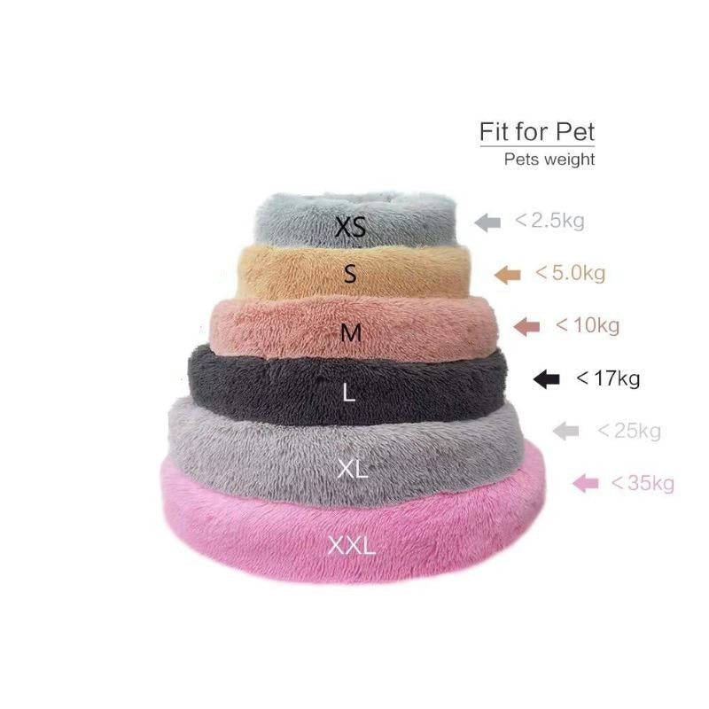 Skorter | Beef Plush Calming Donut Dog Bed for Small to Large Dogs