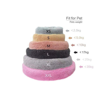 Skorter | Beef Plush Calming Donut Dog Bed for Small to Large Dogs