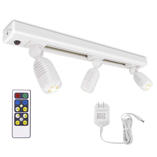 Skorter | Honwell LED Skinner Lighting With 3 Rotatable Heads, Remote Controlled Under Cabinet Accent Lights