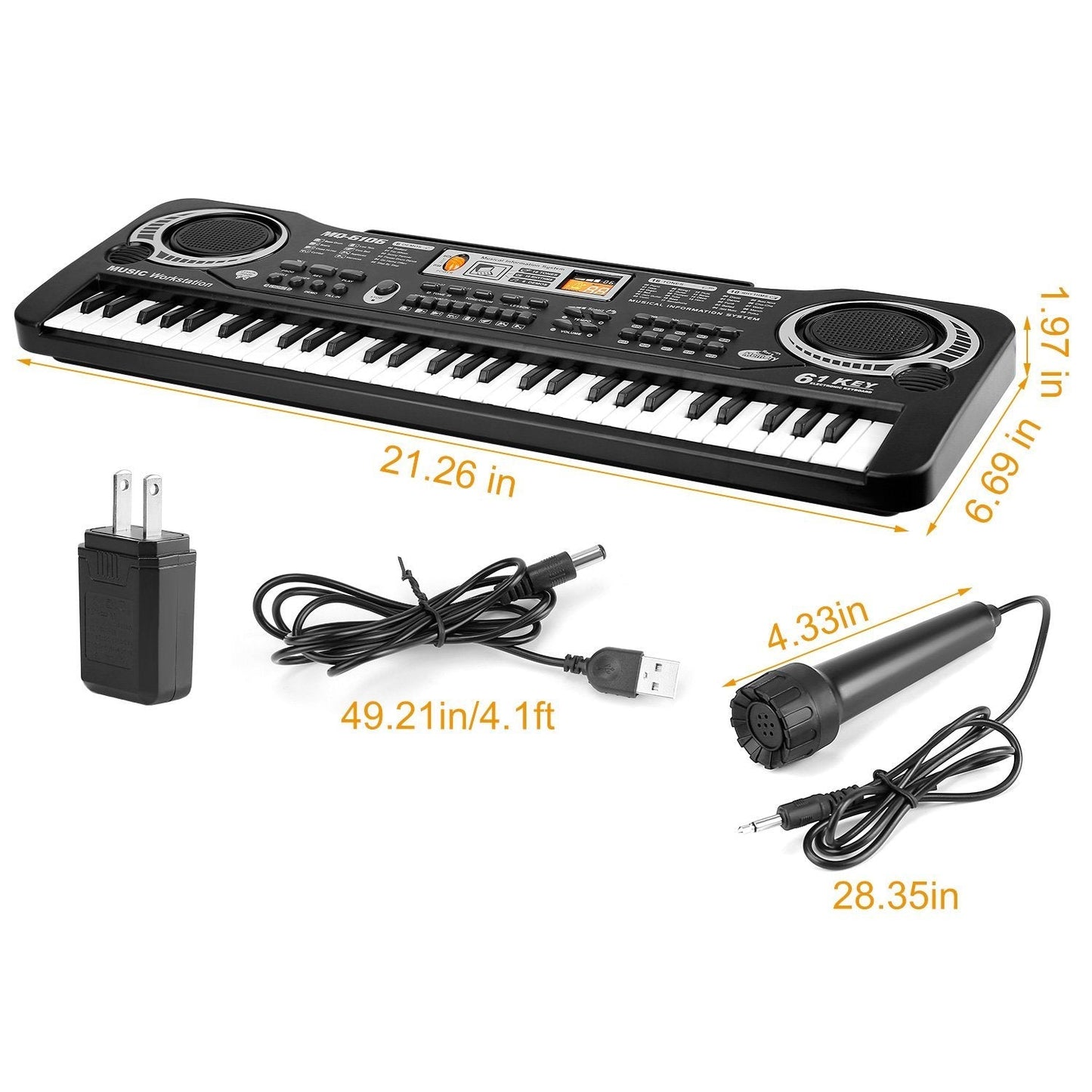 Skorter | 61 Key Digital Music Electronic Keyboard
