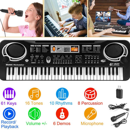 Skorter | 61 Key Digital Music Electronic Keyboard