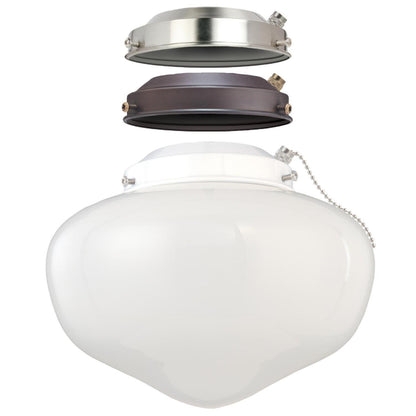 Skorter | Westinghouse 7785200 Led Ceiling Fan Light Set, Energy Star, White Opal Glass, 3 Fitters, Red