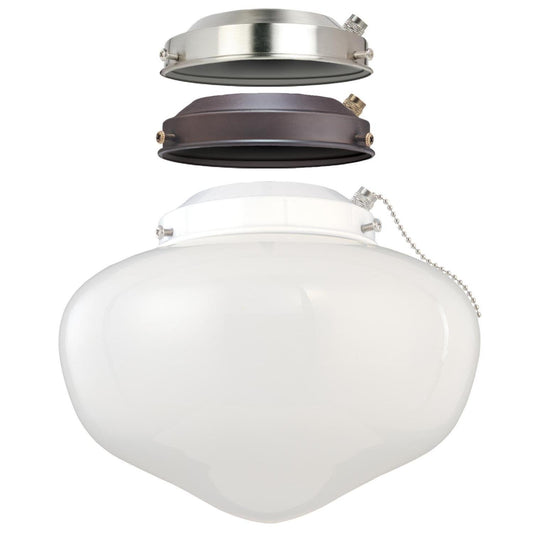 Skorter | Westinghouse 7785200 Led Ceiling Fan Light Set, Energy Star, White Opal Glass, 3 Fitters, Red