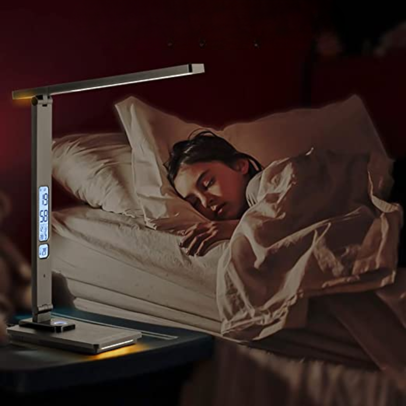 Skorter | LED Desk Lamp - With Wireless Charger and USB Charging Port - Touch Control