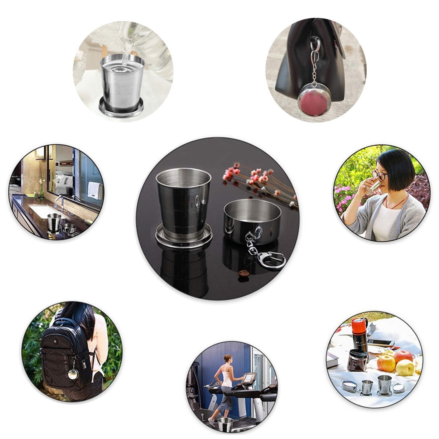 Skorter | Collapsible cup in stainless steel