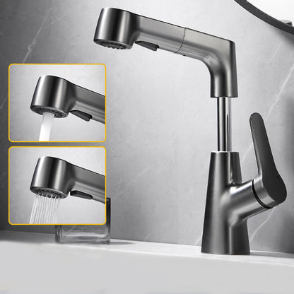 Skorter | 1-Handle Brush Nickel Widespread Faucet Single Hole Bathroom Vessel Faucet with Brass