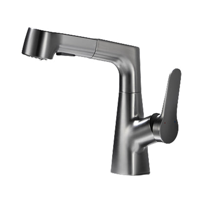 Skorter | 1-Handle Brush Nickel Widespread Faucet Single Hole Bathroom Vessel Faucet with Brass