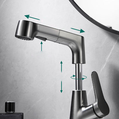 Skorter | 1-Handle Brush Nickel Widespread Faucet Single Hole Bathroom Vessel Faucet with Brass