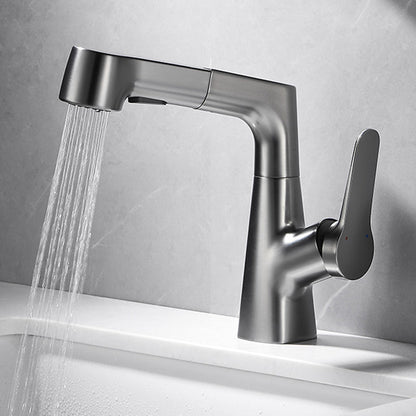 Skorter | 1-Handle Brush Nickel Widespread Faucet Single Hole Bathroom Vessel Faucet with Brass