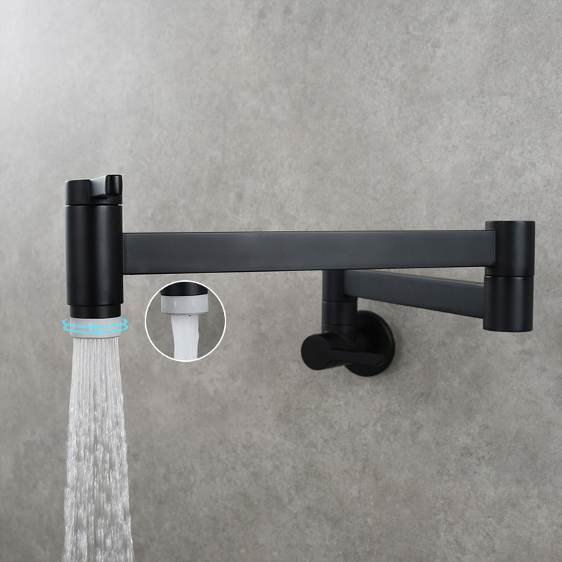 Skorter | 1-handle brushed nickel widespread faucet 1 hole wall-mounted bathroom faucet with brass