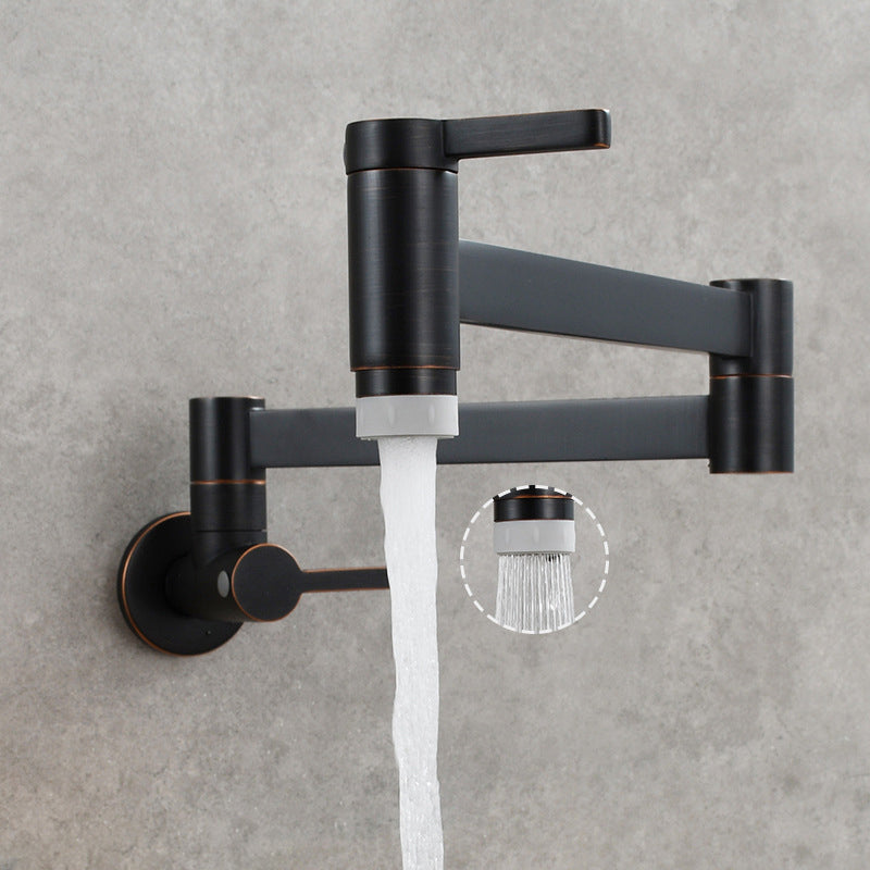 Skorter | 1-handle brushed nickel widespread faucet 1 hole wall-mounted bathroom faucet with brass