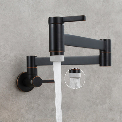 Skorter | 1-handle brushed nickel widespread faucet 1 hole wall-mounted bathroom faucet with brass