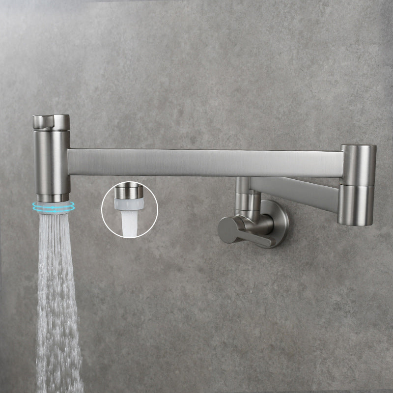 Skorter | 1-handle brushed nickel widespread faucet 1 hole wall-mounted bathroom faucet with brass