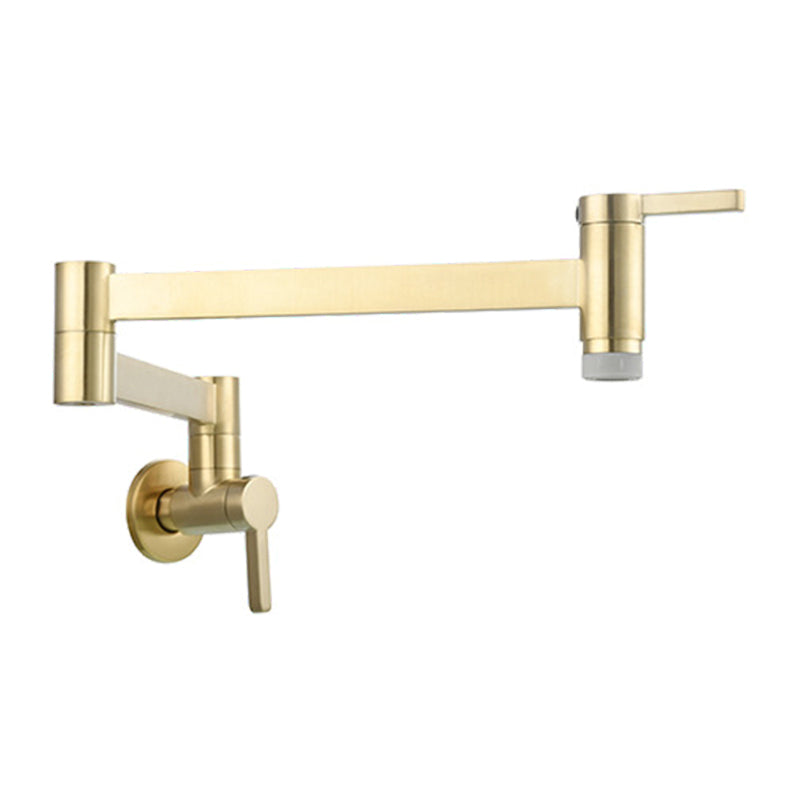 Skorter | 1-handle brushed nickel widespread faucet 1 hole wall-mounted bathroom faucet with brass