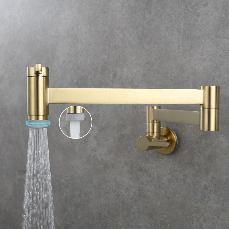 Skorter | 1-handle brushed nickel widespread faucet 1 hole wall-mounted bathroom faucet with brass