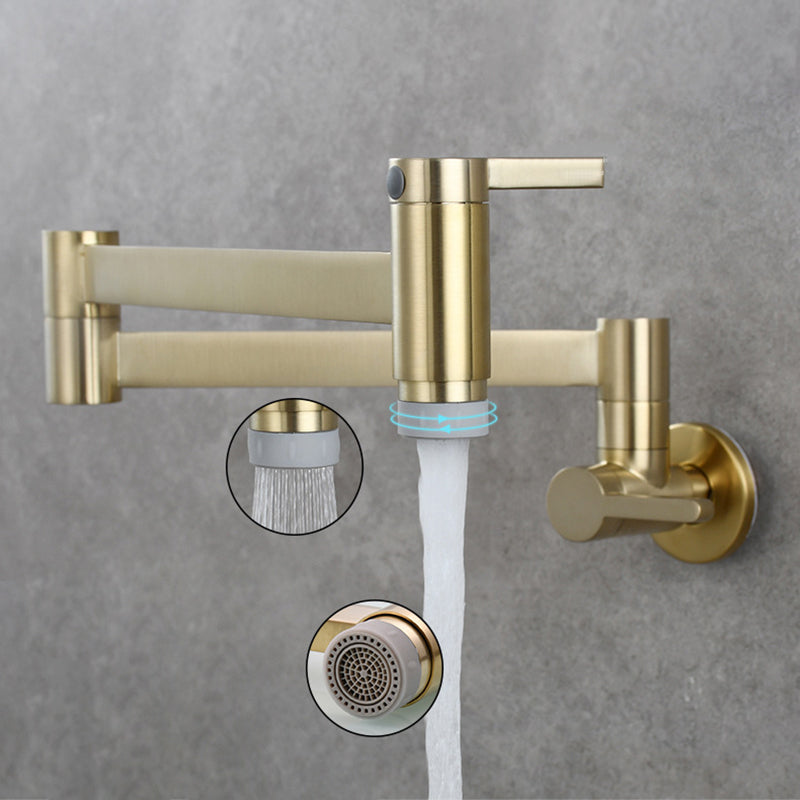 Skorter | 1-handle brushed nickel widespread faucet 1 hole wall-mounted bathroom faucet with brass