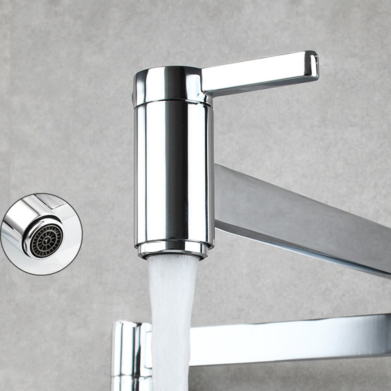 Skorter | 1-handle brushed nickel widespread faucet 1 hole wall-mounted bathroom faucet with brass