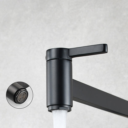 Skorter | 1-handle brushed nickel widespread faucet 1 hole wall-mounted bathroom faucet with brass