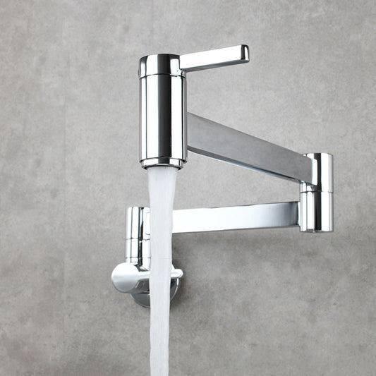 Skorter | 1-handle brushed nickel widespread faucet 1 hole wall-mounted bathroom faucet with brass