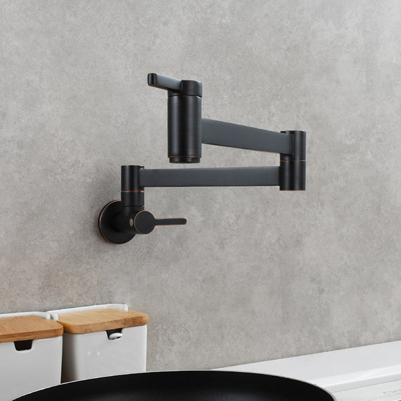 Skorter | 1-handle brushed nickel widespread faucet 1 hole wall-mounted bathroom faucet with brass