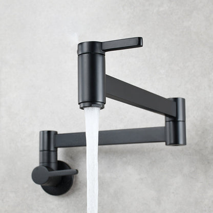 Skorter | 1-handle brushed nickel widespread faucet 1 hole wall-mounted bathroom faucet with brass