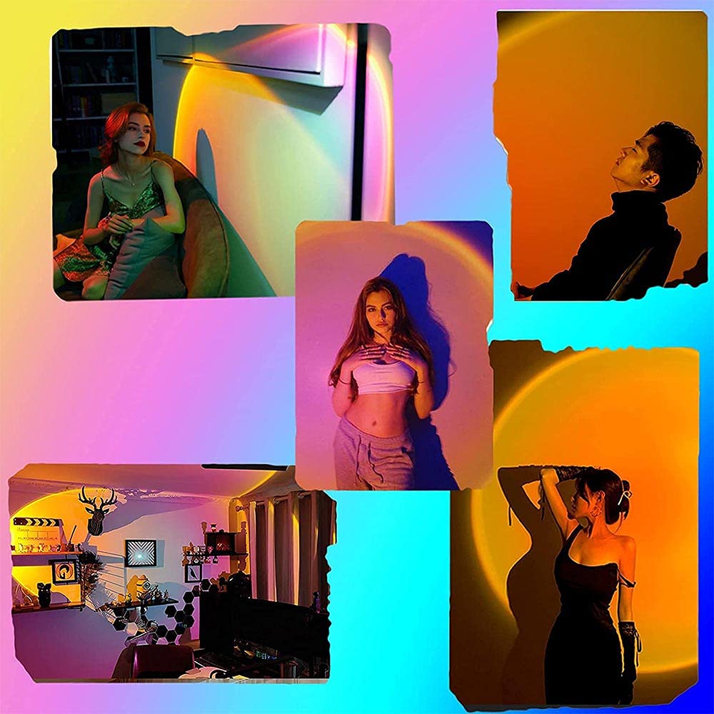 Skorter | Youoklight Sunset Projection Lamp - 16 Colors, Remote Control, Adjustable Brightness, USB Charging