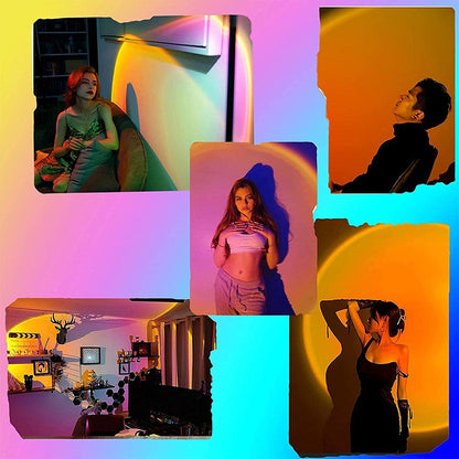 Skorter | Youoklight Sunset Projection Lamp - 16 Colors, Remote Control, Adjustable Brightness, USB Charging