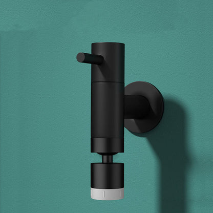 Skorter | Contemporary Wall-Mounted Bathroom Faucet Single Hole Solid Brass Round Faucet