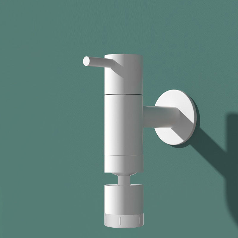 Skorter | Contemporary Wall-Mounted Bathroom Faucet Single Hole Solid Brass Round Faucet