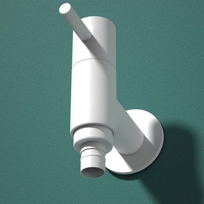 Skorter | Contemporary Wall-Mounted Bathroom Faucet Single Hole Solid Brass Round Faucet