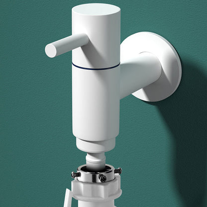 Skorter | Contemporary Wall-Mounted Bathroom Faucet Single Hole Solid Brass Round Faucet