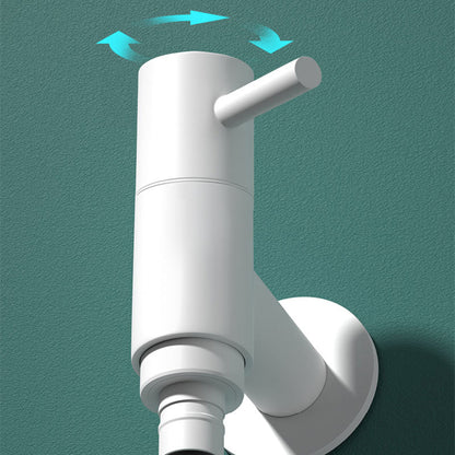 Skorter | Contemporary Wall-Mounted Bathroom Faucet One Hole Solid Brass Round Faucet