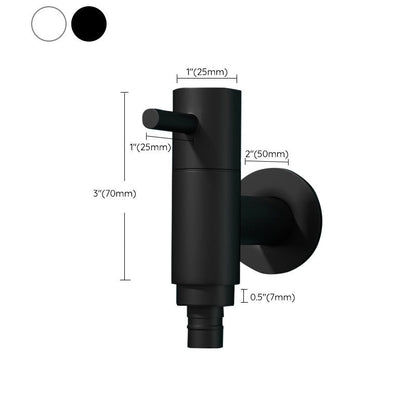 Skorter | Contemporary Wall-Mounted Bathroom Faucet One Hole Solid Brass Round Faucet