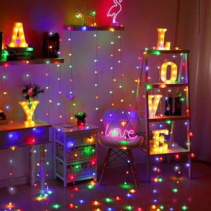 Skorter | Solar-powered Crystal Ball String Lights