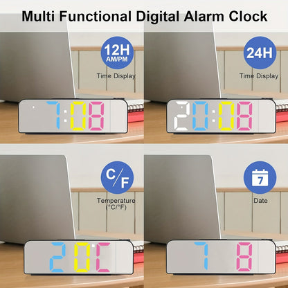 Skorter | ProjectTime - Digital Project Clock with LED and Mirror Screen