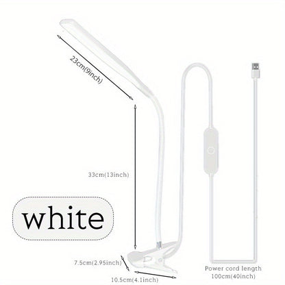 Skorter | FlexiGlow - LED Desk Lamp with Swan Neck and Clip