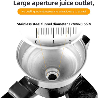 Skorter | Cast-Iron Hand Press Juicer with 99% Extraction and Stainless Steel Build – Orvado