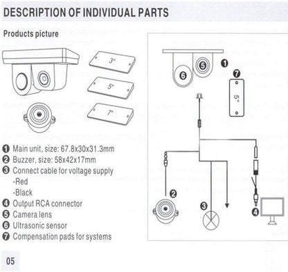 Skorter | Car Rear View Camera with Parking Sensor 2-in-1 – SafePark