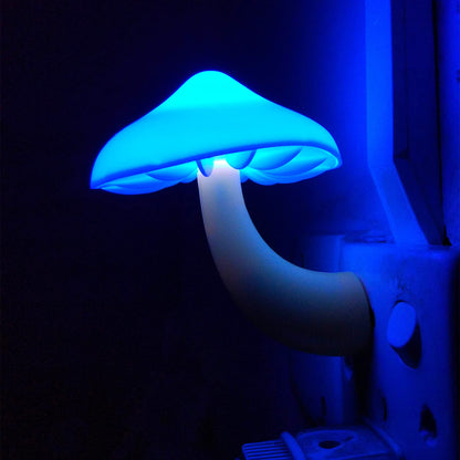 Skorter | Ausaye 4 Pack Mushroom Lamp Led Night Light - Blue Plug-In Night Light for Kids & Adults