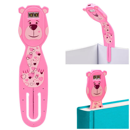 Skorter | Flexilight Pal Led Bookmark Reading Light - Rechargeable Bear Clip Lamp For Readers & Writers