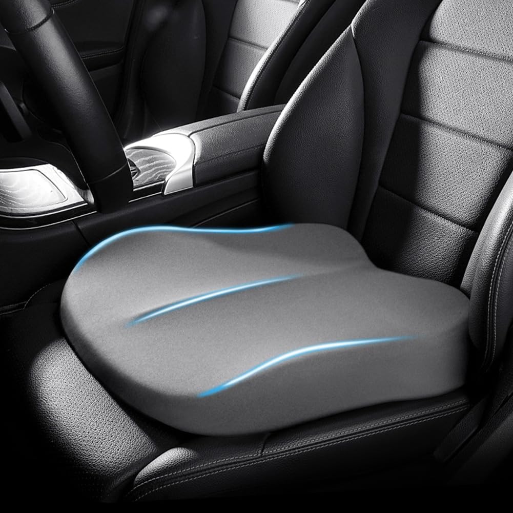 Skorter | Car Cushion RaiseSit – Ergonomic Seat Booster Cushion with Memory Foam