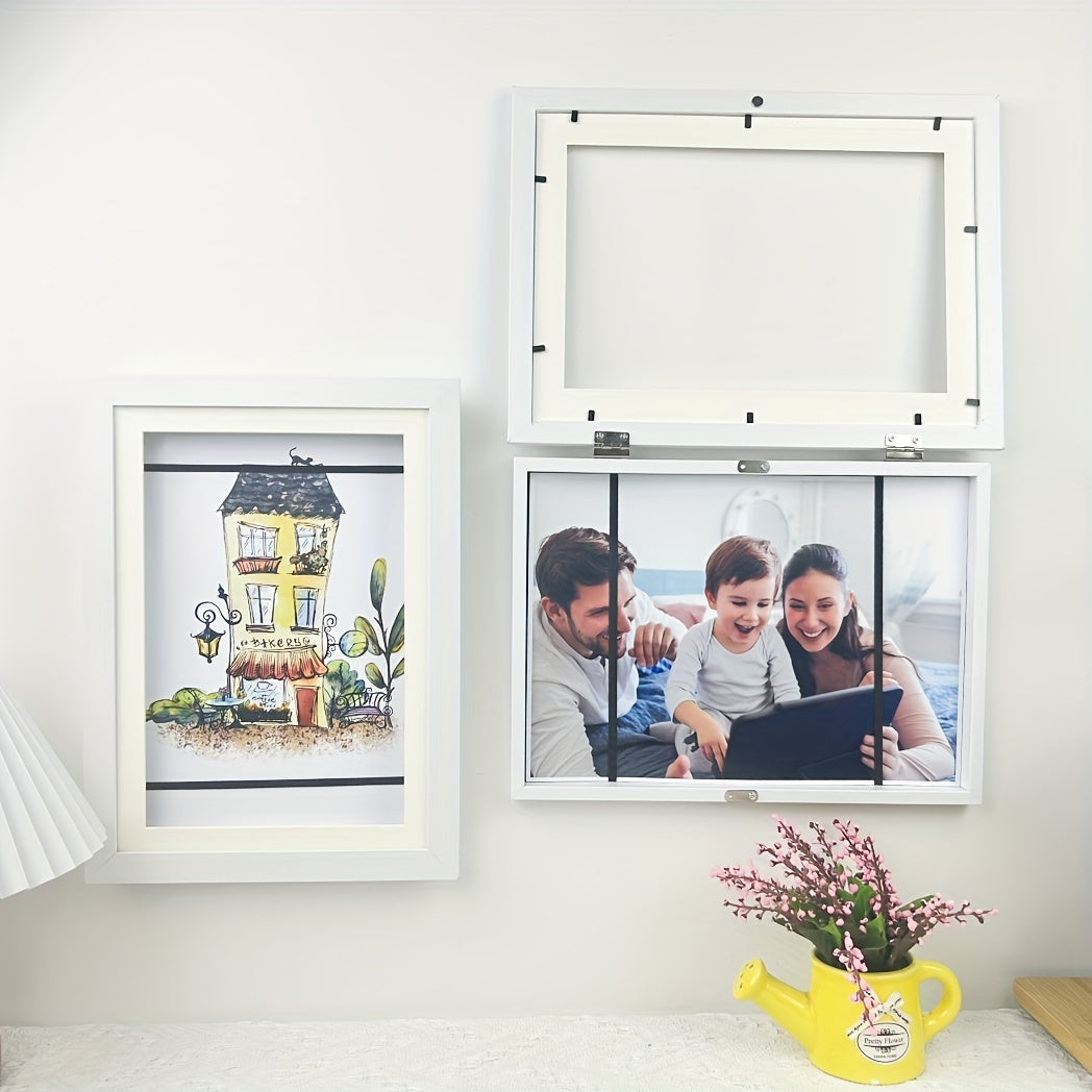 Skorter | 2 pcs Art Frame - Replaceable Frames with or without Mat, Magnetic Photo Frames for Art Projects