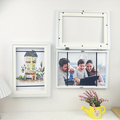 Skorter | 2 pcs Art Frame - Replaceable Frames with or without Mat, Magnetic Photo Frames for Art Projects