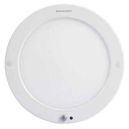 Skorter | Sincelight Pir Led Motion Sensor Ceiling Lamp, 18W Ultrathin, Warm White, Twilight Light