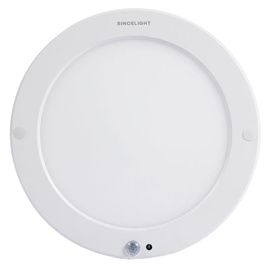 Skorter | Sincelight Pir Led Motion Sensor Ceiling Lamp, 18W Ultrathin, Warm White, Twilight Light