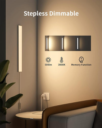 Skorter | Asoko 16" Dimmable LED Under-Cabinet Lighting, Warm White, Memory Function For Kitchen & Desk