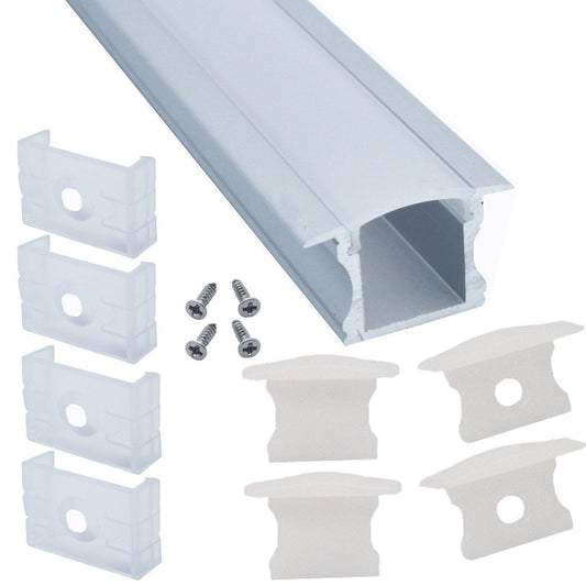 Skorter | Litever 6-Pack 3.3Ft Aluminium Led Strip Channels With Diffused Cover And Mounting Clips