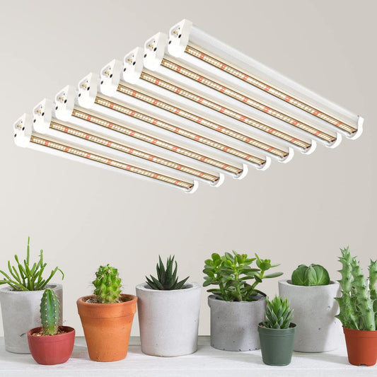 Skorter | Gytf T5 Growth Light, 408 LED Lamp White Full Spectrum High Ppfd Plant Light Strips For Indoor Plant Growth, Greenhouse, Seed Starting, Succulents, Expandable Design (8X10W, 400W Equivalent)